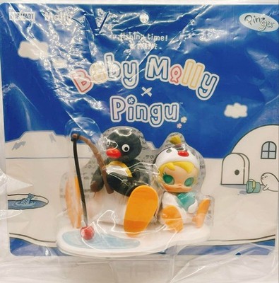 POP MART Baby Molly × PINGU Fishing Time Figur NEU LIMITIERT