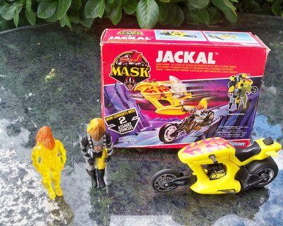 M.A.S.K 1988 JACKAL / BARRACUDA 100% COMPLETE WITH BOX SET mask Kenner