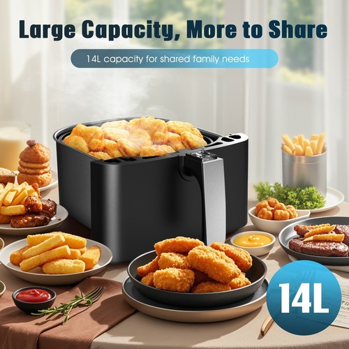 14L Air Fryer Digital Kitchen Oven Oil Free Low Fat Healthy Frying Cooker 2000W - Picture 3 of 20