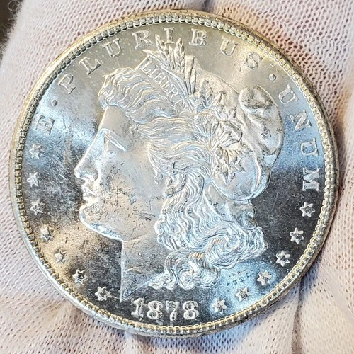 * 1878 S * BU MS++ SPARKLING WHITE SEMI PL GEM! RARE PQ MORGAN SILVER DOLLAR A57