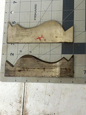 Wisconsin Knife Works HSS Wood Moulder Profile Knives Matched Pair