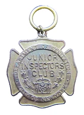NYC DEPARTMENT SANITATION Junior Inspectors Old Medallion Fob New York