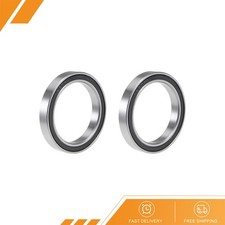 2pcs - 6807-2RS Deep Groove Ball Bearing Double Sealed Chrome Steel Bearings