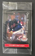 1996 Arby's Tribe Milestones #2 Orel Hershiser - Cleveland Indians