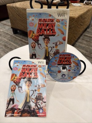 Cloudy With a Chance of Meatballs (Nintendo Wii, 2009) CIB! W/ Manual!