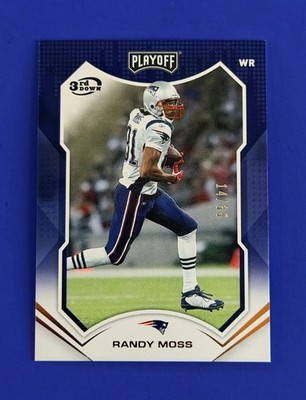 2021 Playoff Randy Moss 3rd Down Bronze Parallel Football Card #18; #d /35