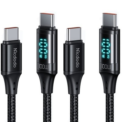 [2 Pack USB to USB , Cable 5A PD100W Cord Display QC5 Super Fast Charging -48...