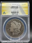 1895-O Morgan Silver Dollar ANACS Good 6 Details Scratched New Orleans $1