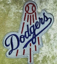LA Dodgers 3.5" Iron On/Sew On Embroidered Patch ~Free Tracking!