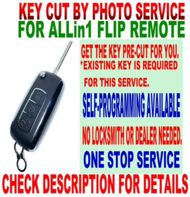 KEY CUT BY PHOTO BN FLIP REMOTE 11-13 SCION TC 08-12 XD CHIP-G KEYLESS CHIP FOB