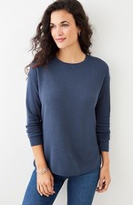 J. Jill ~ 1X ~ NEW Gorgeous Light Textured Carly Pullover ~ Blue  ~ NWT (1N4)