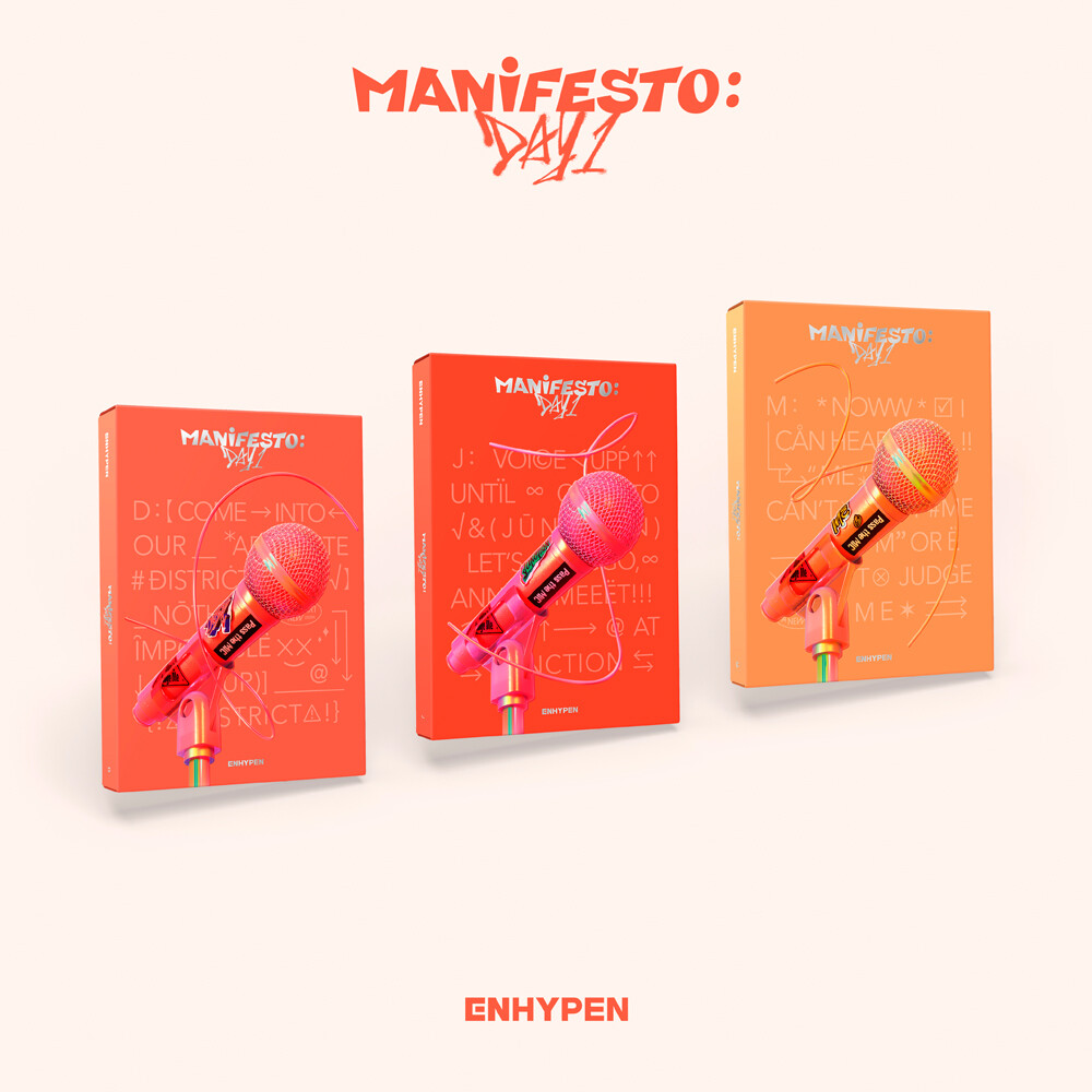ENHYPEN MANIFESTO : DAY 1 アルバム 3形態セット ENHYPEN MANIFESTO : DAY 1 Album 3SET CD+Photobook+Photocard+Etc+
