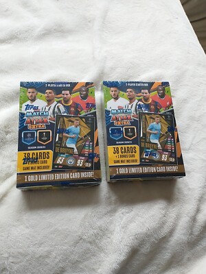 Lot of 2 UEFA Match Attax Extra 2020-21 Soccer Season 2-Player Starter Box 
