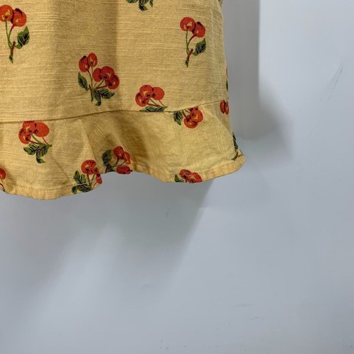 Urban Outfitters Women's Cherry Print Off the Shoulder Mini Baby Doll Dress SZ M - Picture 5 of 12