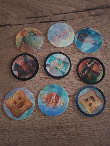 Lot De Pogs BN - The Mask, Sonic, Spiderman, Indiana Jones - Occasion