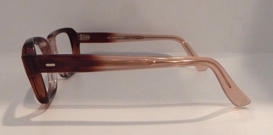 Vintage WHITE HAINES OPTICAL "More" Brown Fade 48/20 Eyeglass Frame NOS #264 - Image 4 of 4