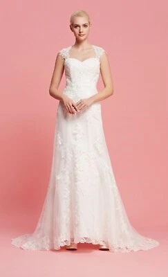 HBH Brautmode Brautkleid Hochzeitskleid mit  Spitze bestickt Gr.36-48 - Bild 1 von 4