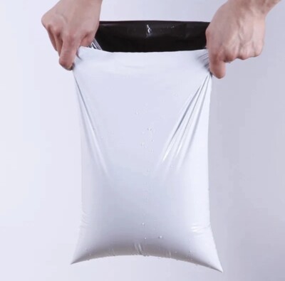 INPLUSTOP 50 Stück weiße Kurier Express Umschlag Aufbewahrungstaschen Versandtasche 11*18 cm