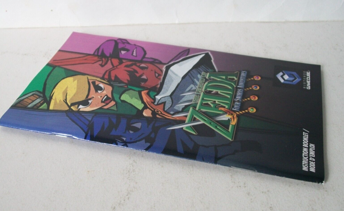 Zelda Four 4 Swords Adventures Manual Only NO GAME Nintendo