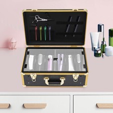 Barber Tool Box Case Organizer Storage Barber Carrying Case with Locks  Keys