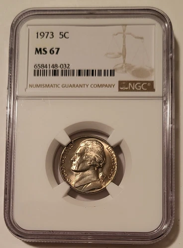 1973 Jefferson Nickel MS67 NGC