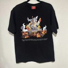 Dbruze x Meta Zoo Mens Black Lava Bear Short Sleeve Crew Neck T-Shirt Size Large