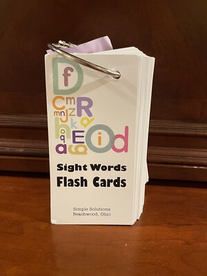 Simple Solutions Reading 169 Sight Words Flash Cards Kindergarten 1st Grade