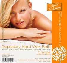 Wax n Waxing Depilatory Hard Wax - Refill by Kilo "Orange Essential Oil" 35oz/10