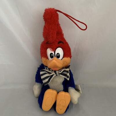 Vintage 1982 Woody Woodpecker 10” Walter Lantz Plush Doll Stuffed