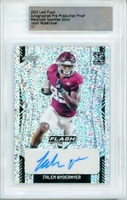 2022 Leaf Flash Pre-Production Proof JALEN WYDERMYER Silver Sparkles AUTO RC 1/1