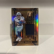 2023 Gold Standard Newly Minted Patch Memorabilia #NM-8 Deuce Vaughn /399 RC