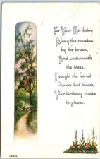 Postcard - Art Print - Birthday Greeting Card