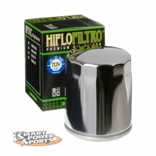 Genuine HiFlo HF170C CHROME Oil Filter - Harley Davidson *FREE SHIPPING* - Picture 1 of 2