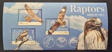 Australia 2025 / Australian Raptors - Birds of Prey / 3v ms