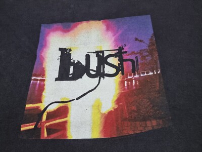 1996 Vintage Bush Razorblade Suitcase Promo Tee Size L Giant Tag
