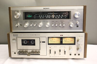 SONY TC-206SD STEREO CASSETTE DECK SONY STR-7035 FM STEREO FM AM