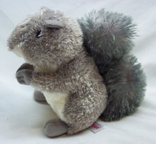Aurora NICE SOFT CUTE GRAY SQUIRREL 6" Plush STUFFED ANIMAL Toy