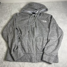 North Face Gray Full Zip Everyday Hooded Sweatshirt Women's S Soft Lining