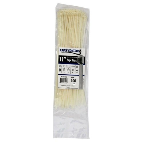 Kable Kontrol Natural/White Zip Ties - Self-Locking - 4" to 60" Inch Long - Picture 16 of 36