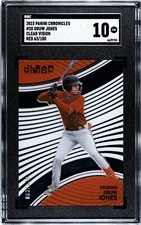 2023 Panini Chronicles Clear Vision #20 Druw Jones RED /100 SGC 10 GEM MINT