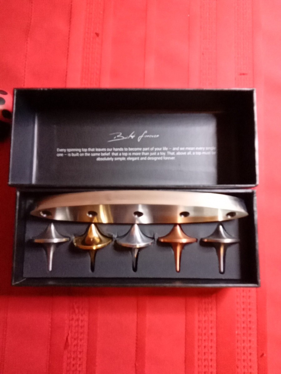 Foreverspin (5 Unique Tops and 1 Dock) Quality Spinning Tops