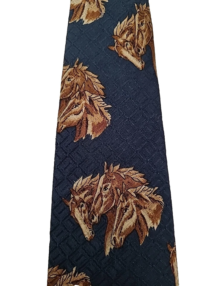 Corbata de cuello RL CHAPS RALPH LAUREN para hombre seda patrón abstracto de colección RARA Foto 3 de 4