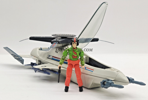GI JOE HASBRO SKYSTORM VINTAGE 1988 FIGURE WINDMILL COMPLETO - Picture 6 of 12