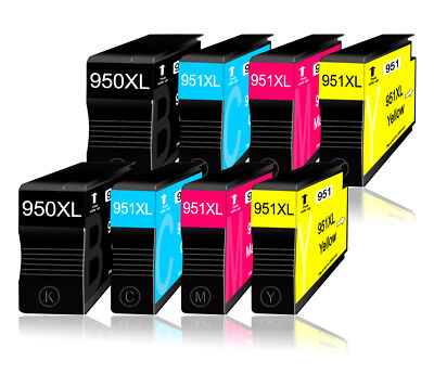8er Set Druckerpatronen für HP 950xl 951xl Multipack für OfficeJet Pro 8600 Plus