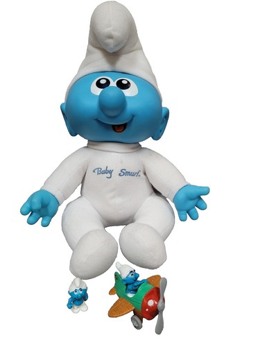 Smurfs Lion Tamer Smurf Figure 20115 Vintage 1970s PVC Smurf Toy