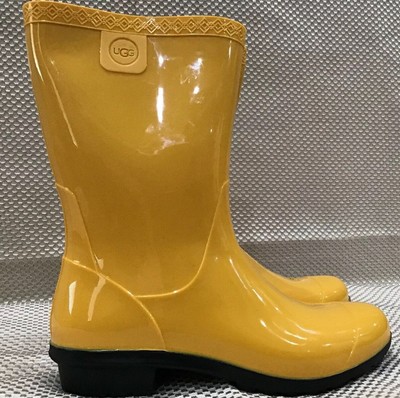 yellow ugg rain boots