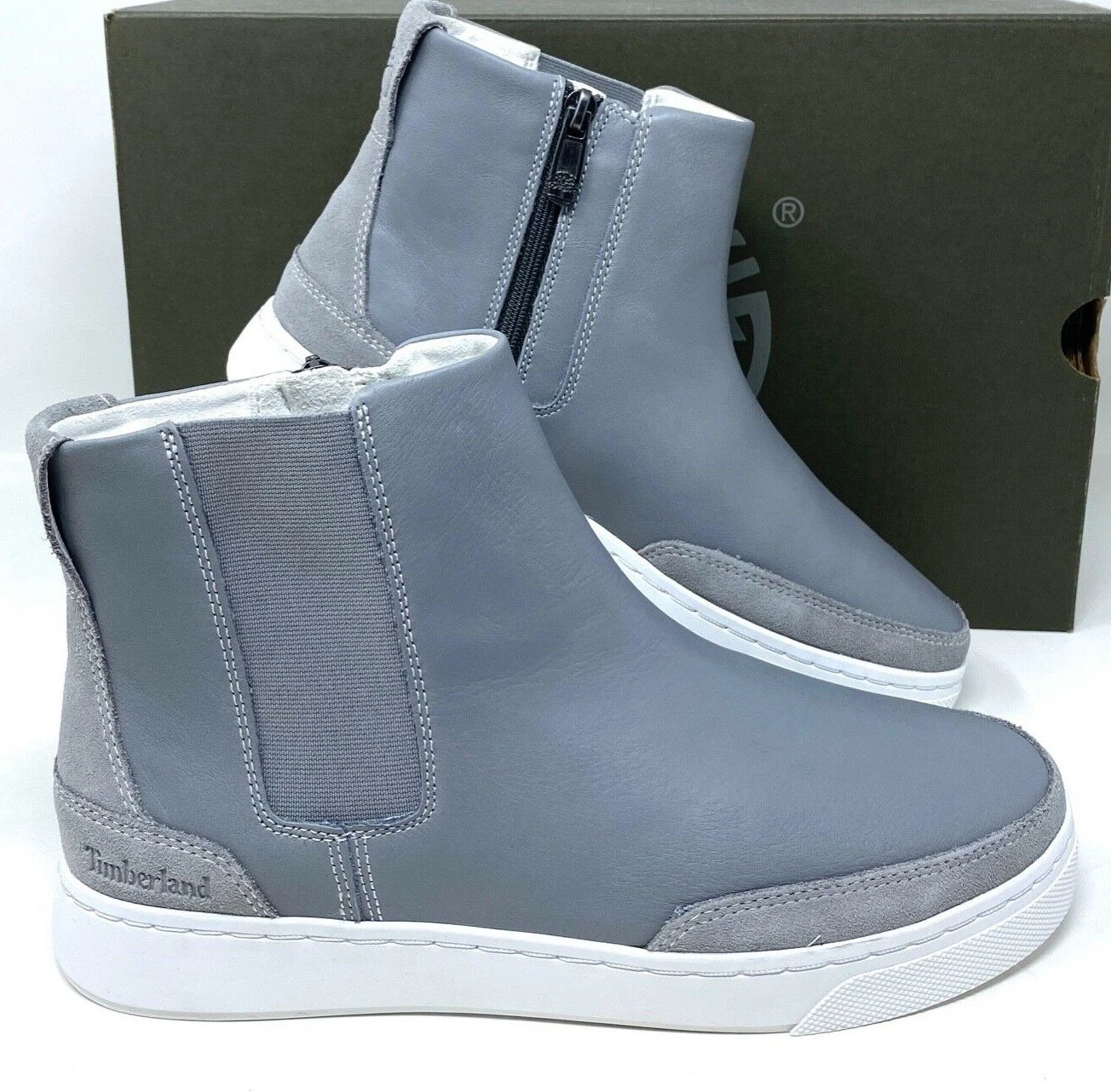 Stivali da donna Timberland ATLANTA VERDI CHELSEA grigi a grani interi taglia TB 0A24VX 085