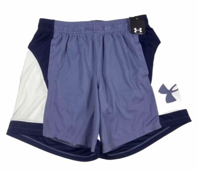 New Under Armour Women's Basketball Baseline Shorts 6” Indigo