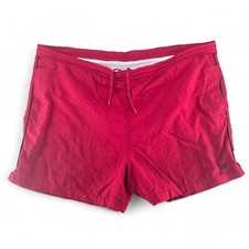 Vintage Givenchy Activewear Red Swim Trunks Mens 1X 46" Waist Designer
