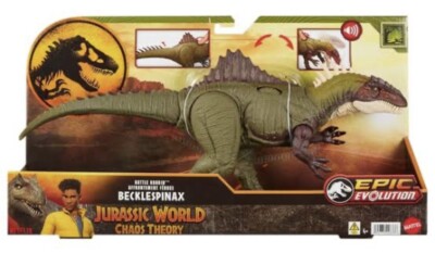 Jurassic World Chaos Theory Epic Evolution Battle Roarin  (BECKLESPINAX) 4+ New